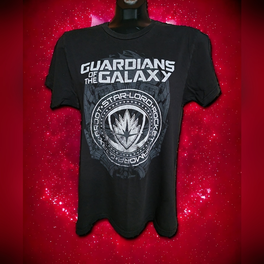 We Love Fine Marvel Guardians of The Galaxy Vol.2  Black T- Shirt